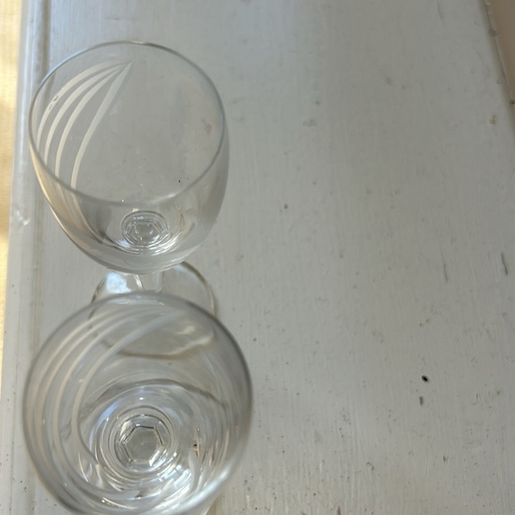 Godiva Set of 2 Cordial Dessert Shot Glasses. 2 oz. 5 1/4” tall - Picture 2 of 9